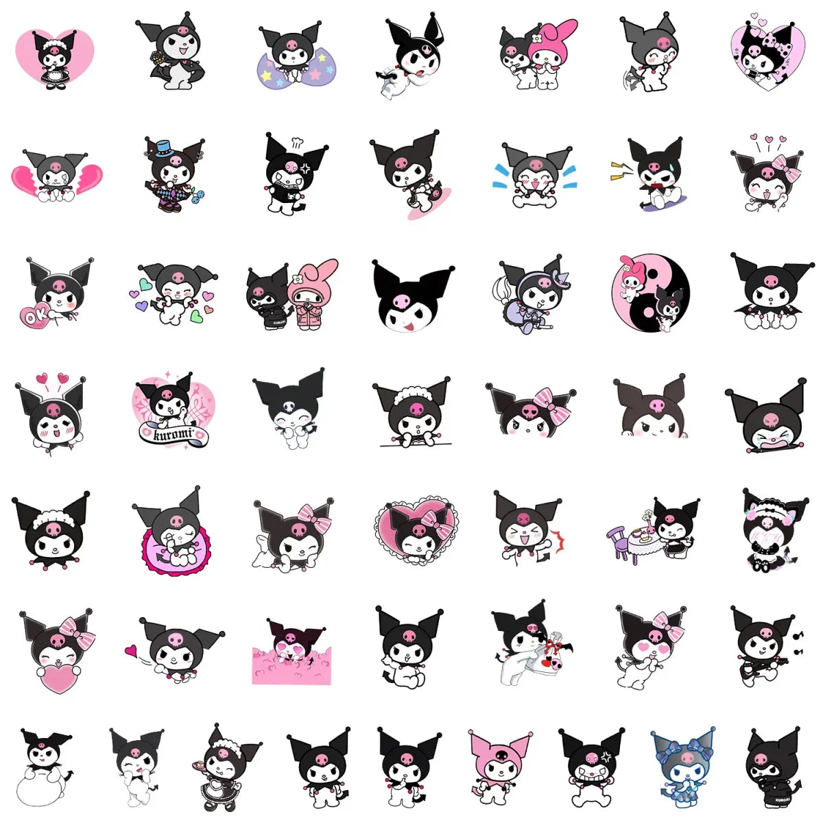 Kawaii Kuromi Stickers: Waterproof Decals from Kawaii Stop