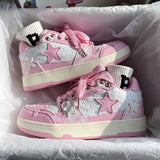 Kawaii Pink Casual Sneakers Strap from Kawaii Stop