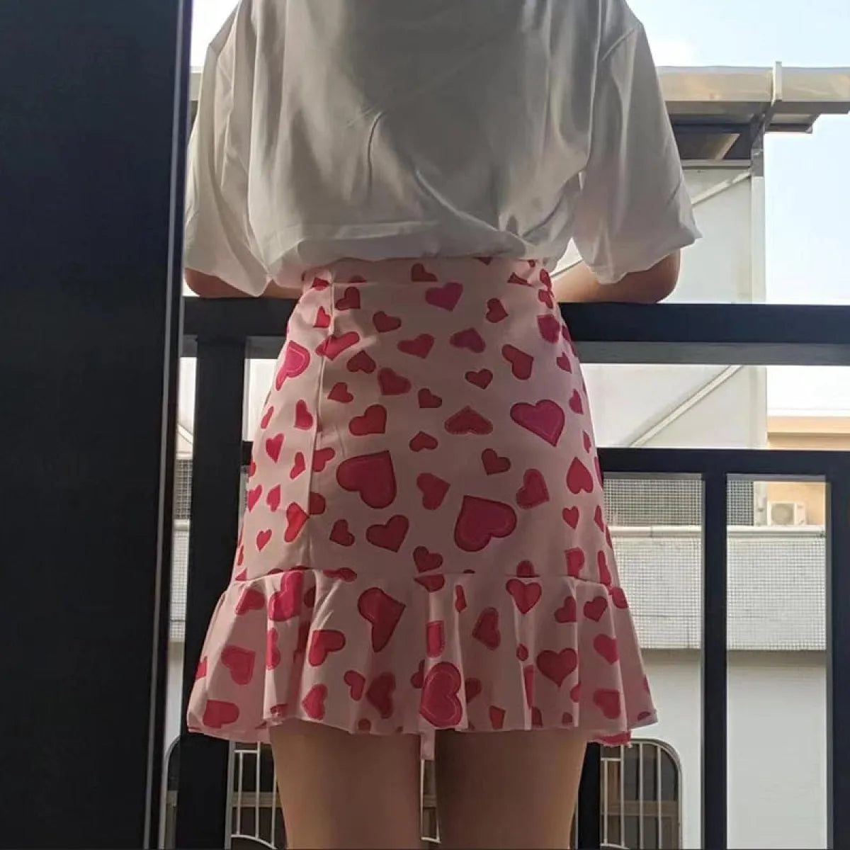 Kawaii Pink Heart Mermaid Skirt from Kawaii Stop
