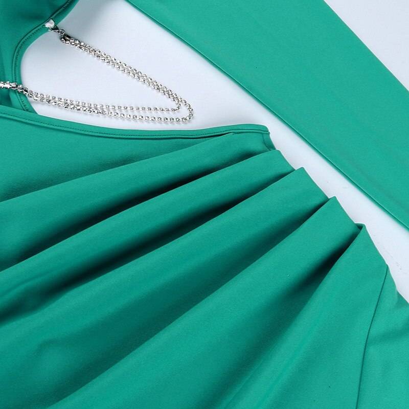 Hollow Out Full Sleeve Mini Dress From Kawaii Stop