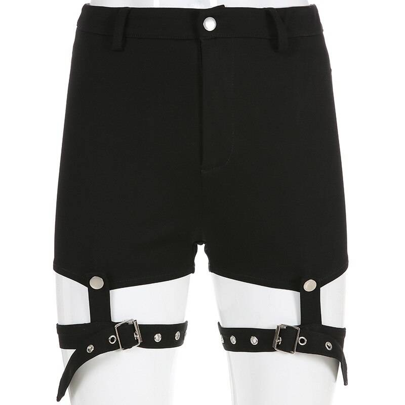 Hollow Out Punk Shorts From Kawaii Stop