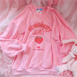 Harajuku Kawaii Strawberry Sweatshirt From Kawaii Stop