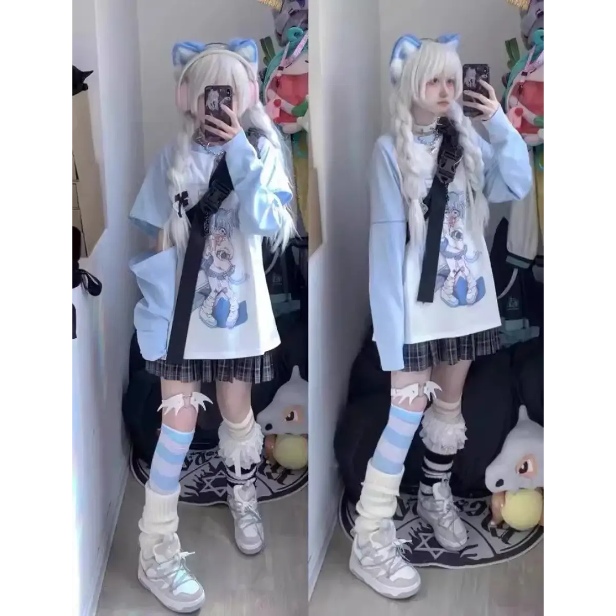 Kawaii Y2K Harajuku Top – Detachable Sleeve Anime Tee From Kawaii Stop