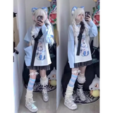 Kawaii Y2K Harajuku Top – Detachable Sleeve Anime Tee From Kawaii Stop