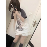 Kawaii Y2K Harajuku Top – Detachable Sleeve Anime Tee From Kawaii Stop