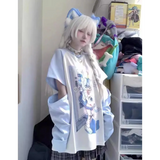 Kawaii Y2K Harajuku Top – Detachable Sleeve Anime Tee From Kawaii Stop