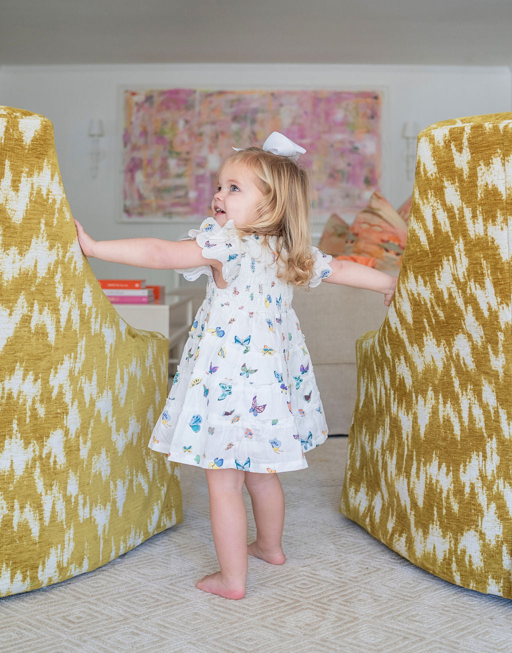 The Mimi Dress - Madame Butterfly Print from Timo & Violet