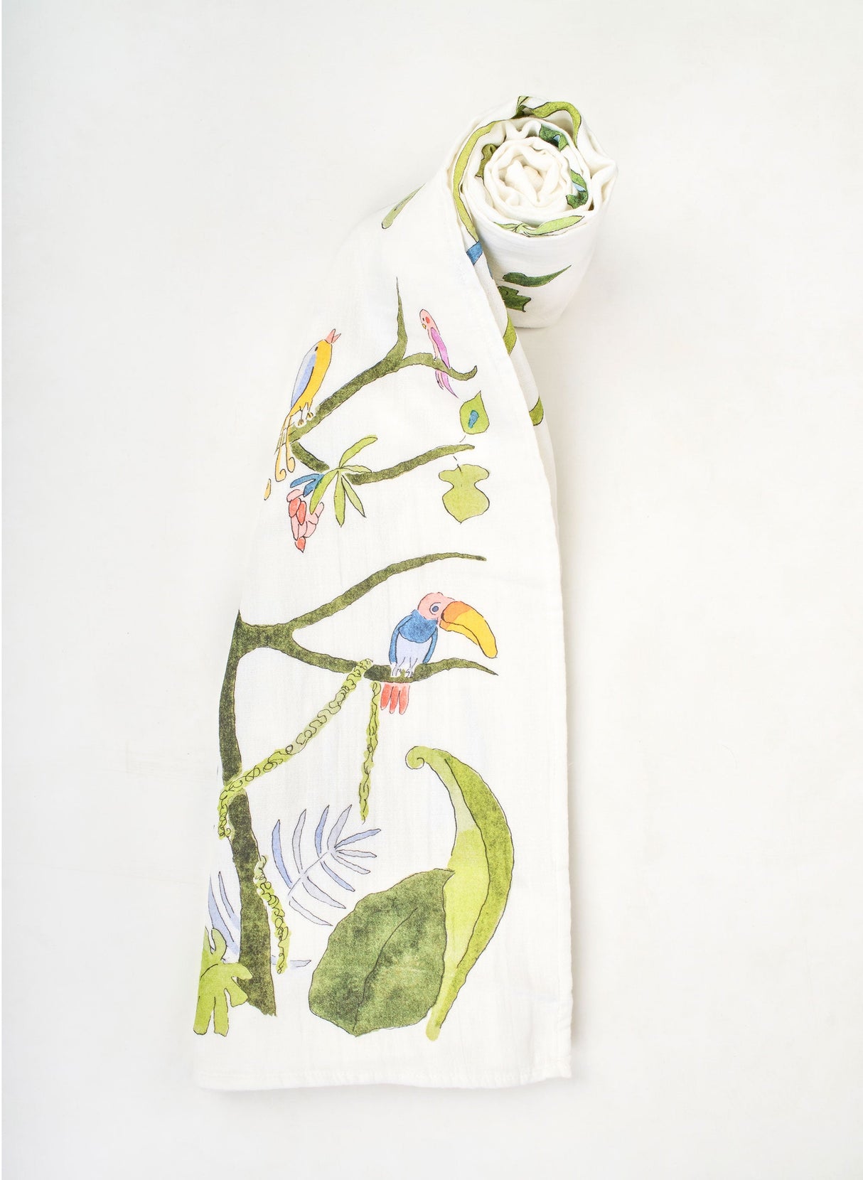 Tropical Chinoiserie Shawl Blanket from Timo & Violet