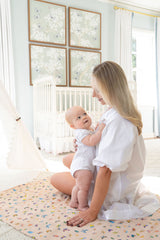 Blush Peach Madame Butterfly Shawl Blanket from Timo & Violet
