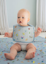 Blue Madame Butterfly Bib from Timo & Violet