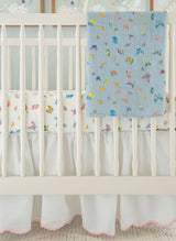 Blue Madame Butterfly Shawl Blanket from Timo & Violet