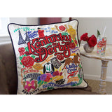 Kentucky Derby Hand-Embroidered Pillow from Quirks!