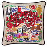 Kentucky Derby Hand-Embroidered Pillow from Quirks!