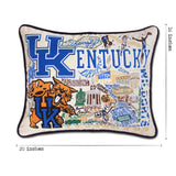 Kentucky, University of Collegiate Embroidered Pillow by CatStudio from Quirks!
