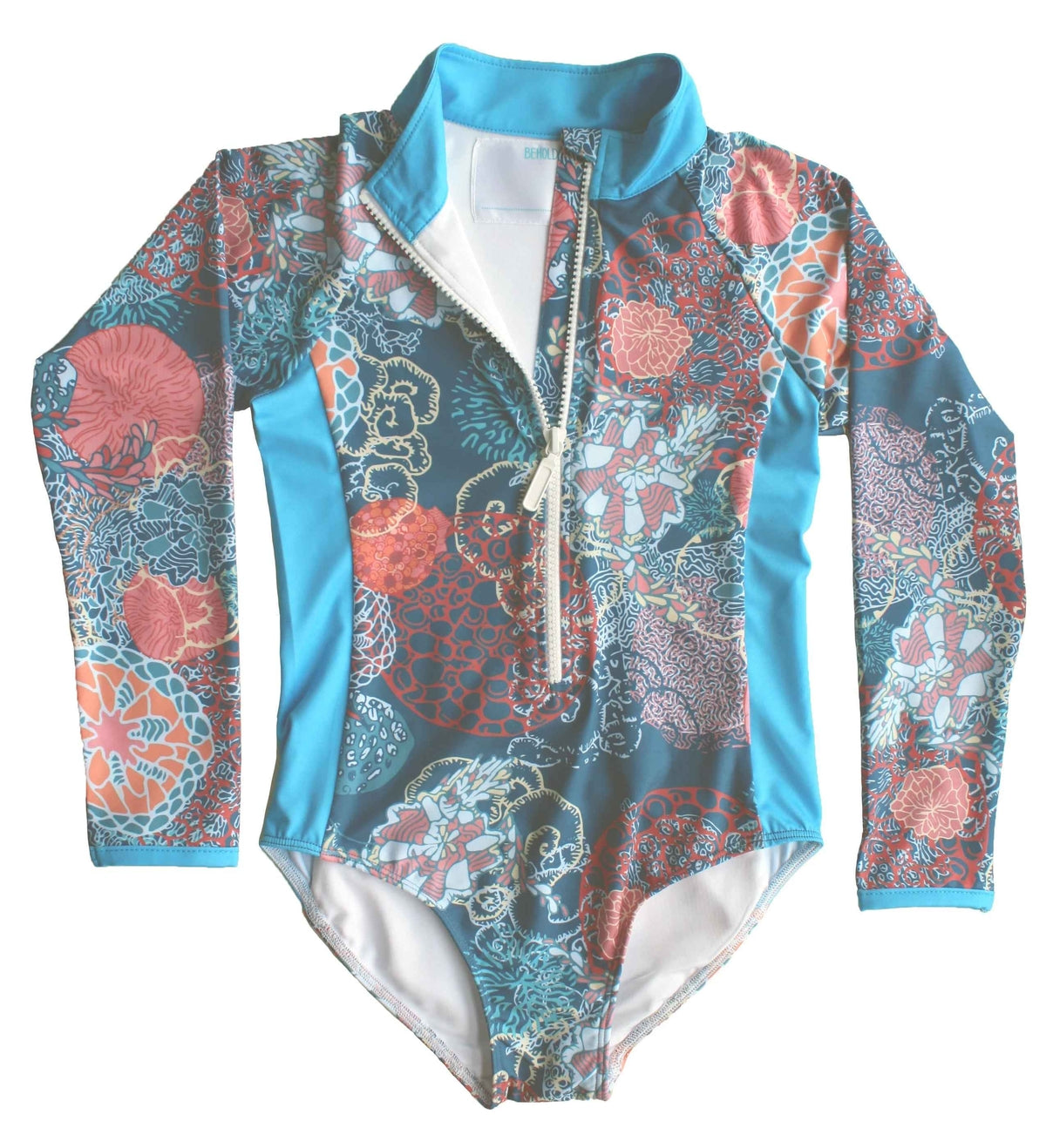 Pearl Full Piece Rash Guard - Coral from Manymoons