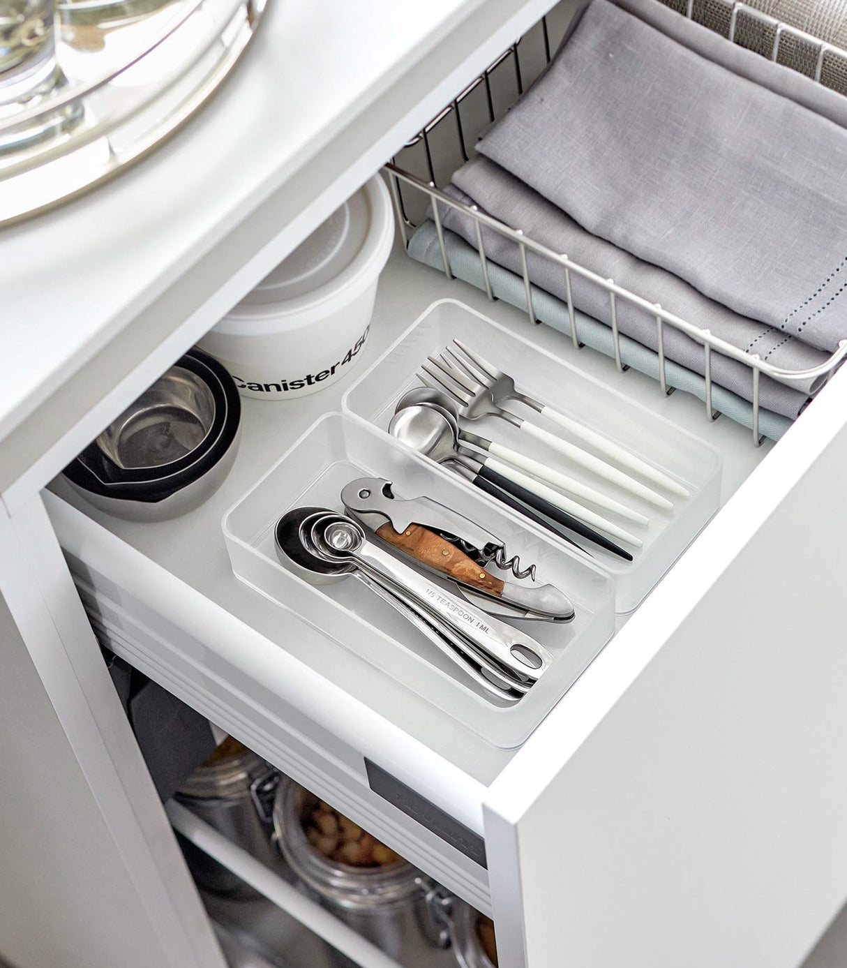 Stackable Clear Organizers [Set of 2] - Four Sizes from Yamazaki Home