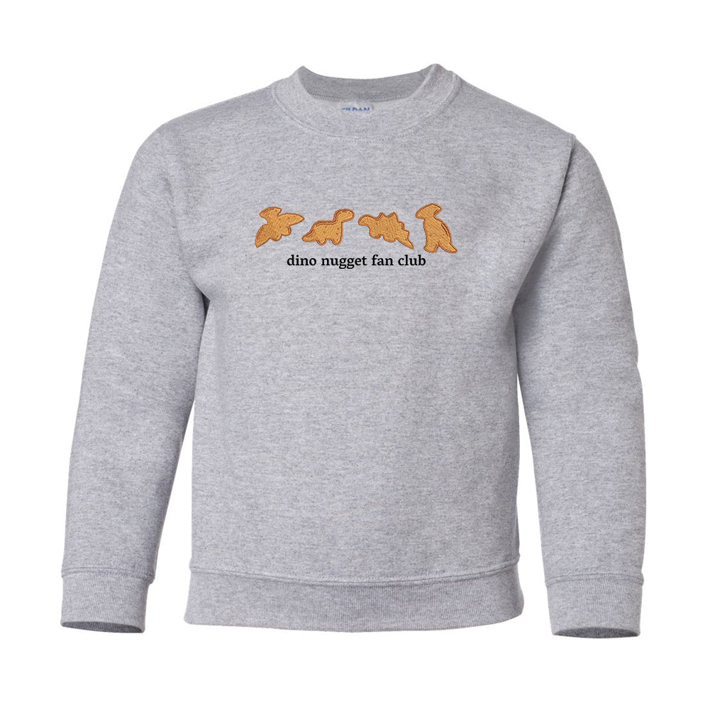 Kids 'Dino Nugget Fan Club' Crewneck Sweatshirt from United Monograms