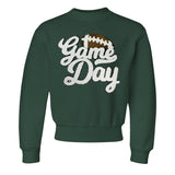 Kids Football 'Game Day' Letter Patch Crewneck Sweatshirt from United Monograms