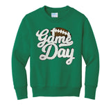 Kids Football 'Game Day' Letter Patch Crewneck Sweatshirt from United Monograms