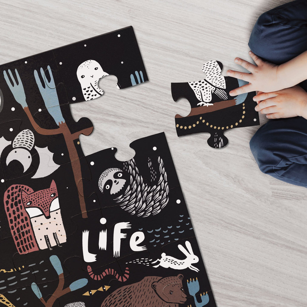 Night Life Floor Puzzle From Wee Gallery