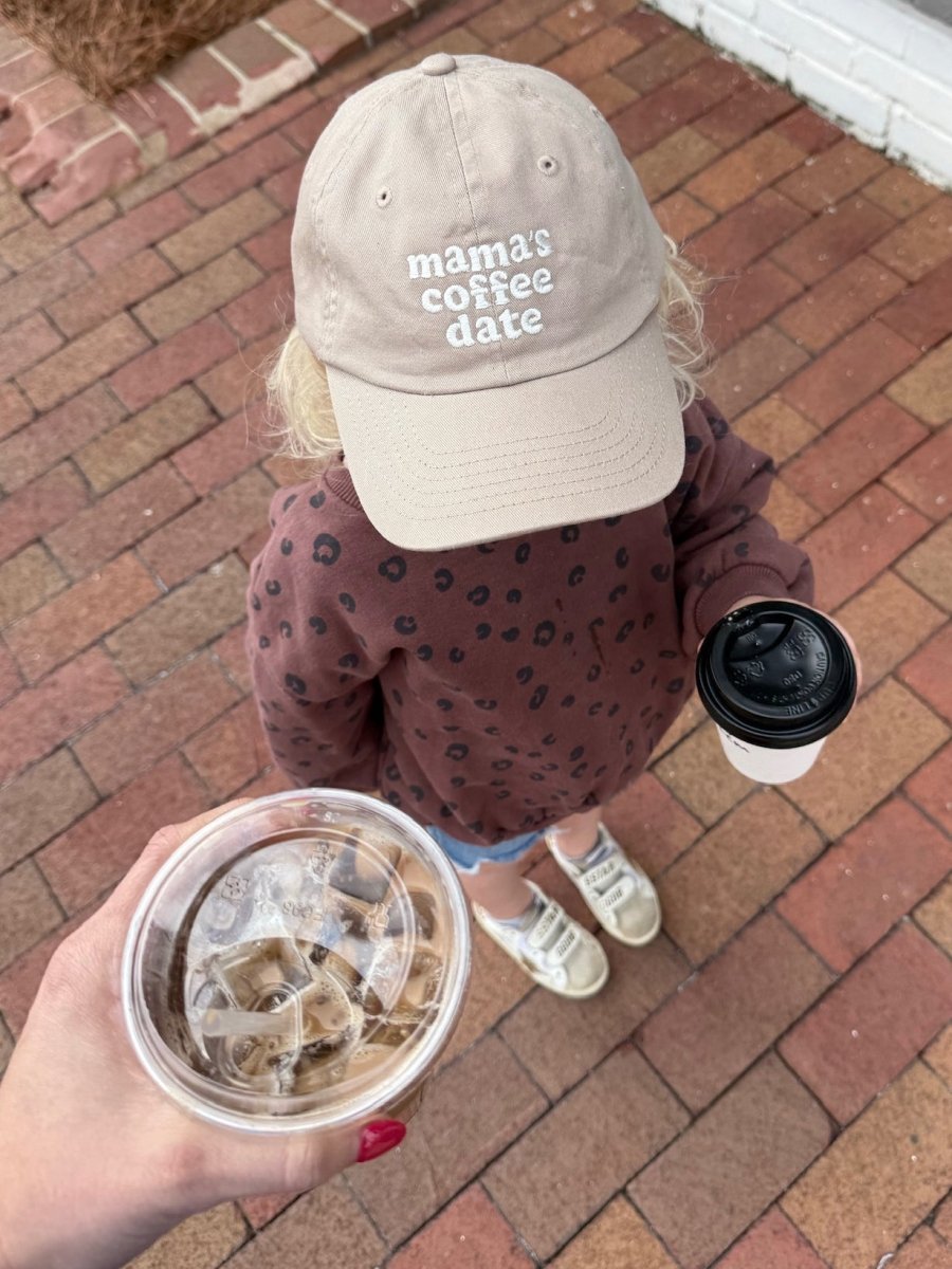 Kids 'Mama's Coffee Date' Baseball Hat from United Monograms