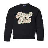 Kids Play Ball Letter Patch Crewneck Sweatshirt from United Monograms