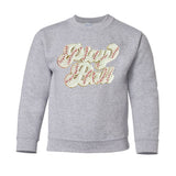 Kids Play Ball Letter Patch Crewneck Sweatshirt from United Monograms