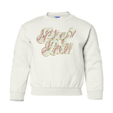 Kids Play Ball Letter Patch Crewneck Sweatshirt from United Monograms