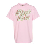 Kids Play Ball Letter Patch T-Shirt from United Monograms