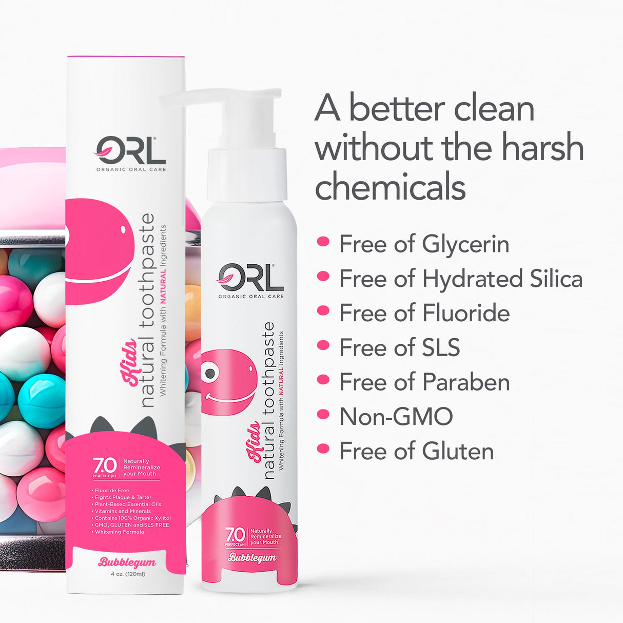 Kids Fluoride Free Natural Toothpaste from ORL