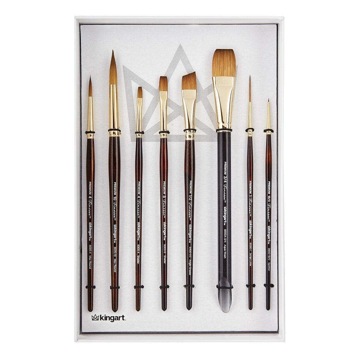 Finesse™ Brushes 8 pc from KINGART