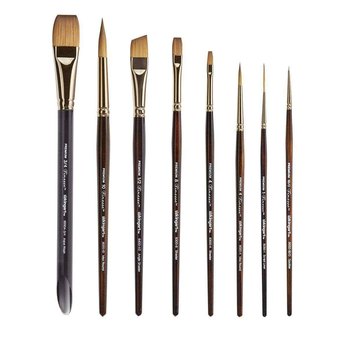 Finesse™ Brushes 8 pc from KINGART