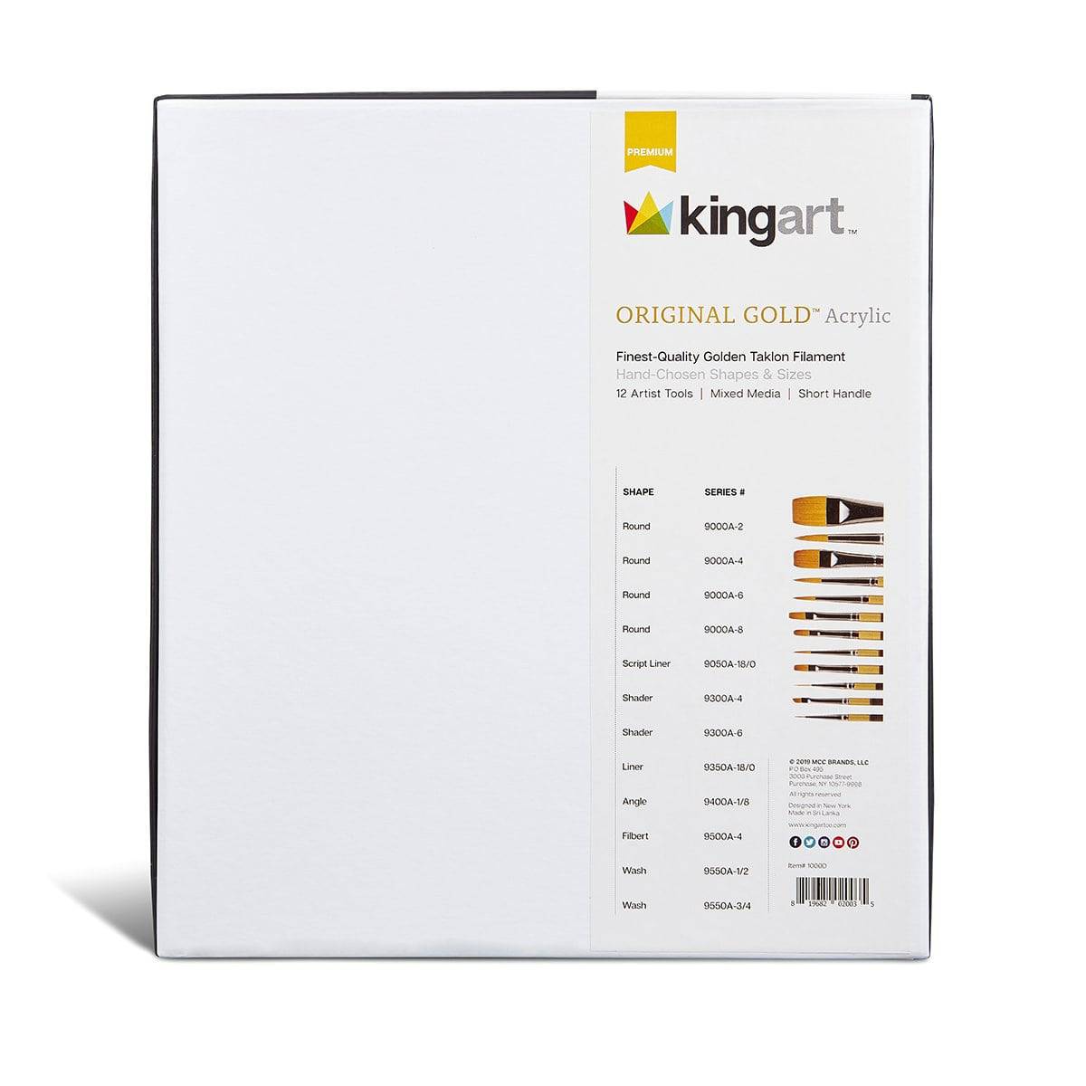Original Gold® Brushes 12 pc from KINGART