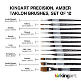 Precision™ Brushes 12 pc from KINGART