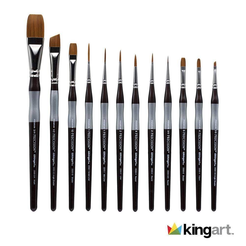 Precision™ Brushes 12 pc from KINGART