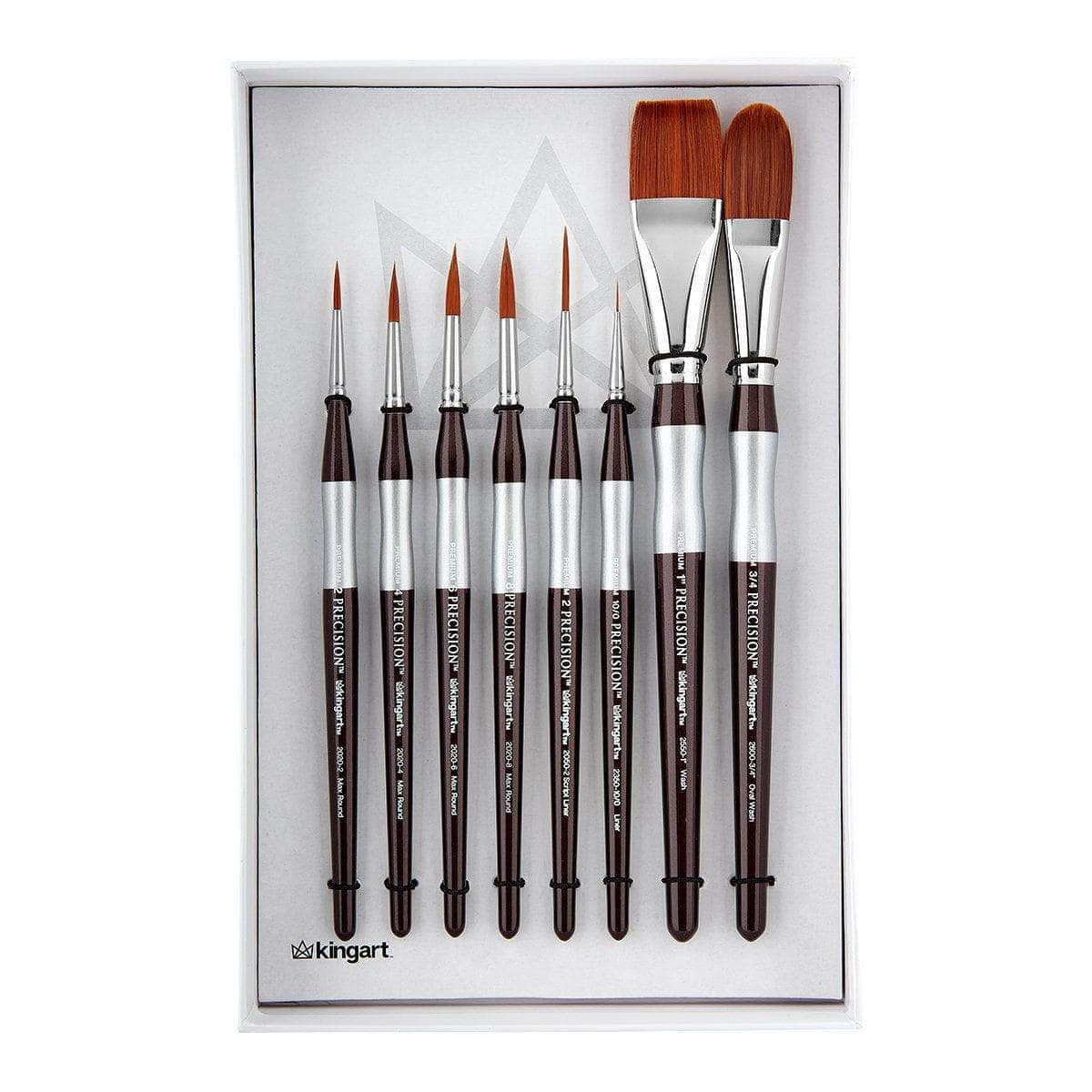 Precision™ Brushes 8 pc from KINGART