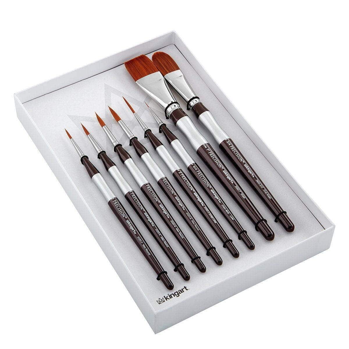 Precision™ Brushes 8 pc from KINGART