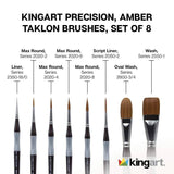 Precision™ Brushes 8 pc from KINGART