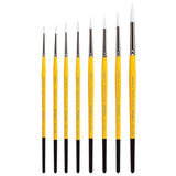 White Nylon 7950 Round Set, 8 pc from KINGART