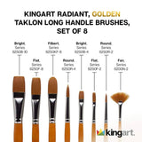 Radiant™ Oil & Acrylic Brushes 8 pc from KINGART
