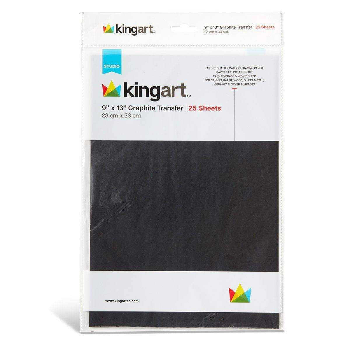 Graphite Transfer Paper 9x13 25 Sheets from KINGART