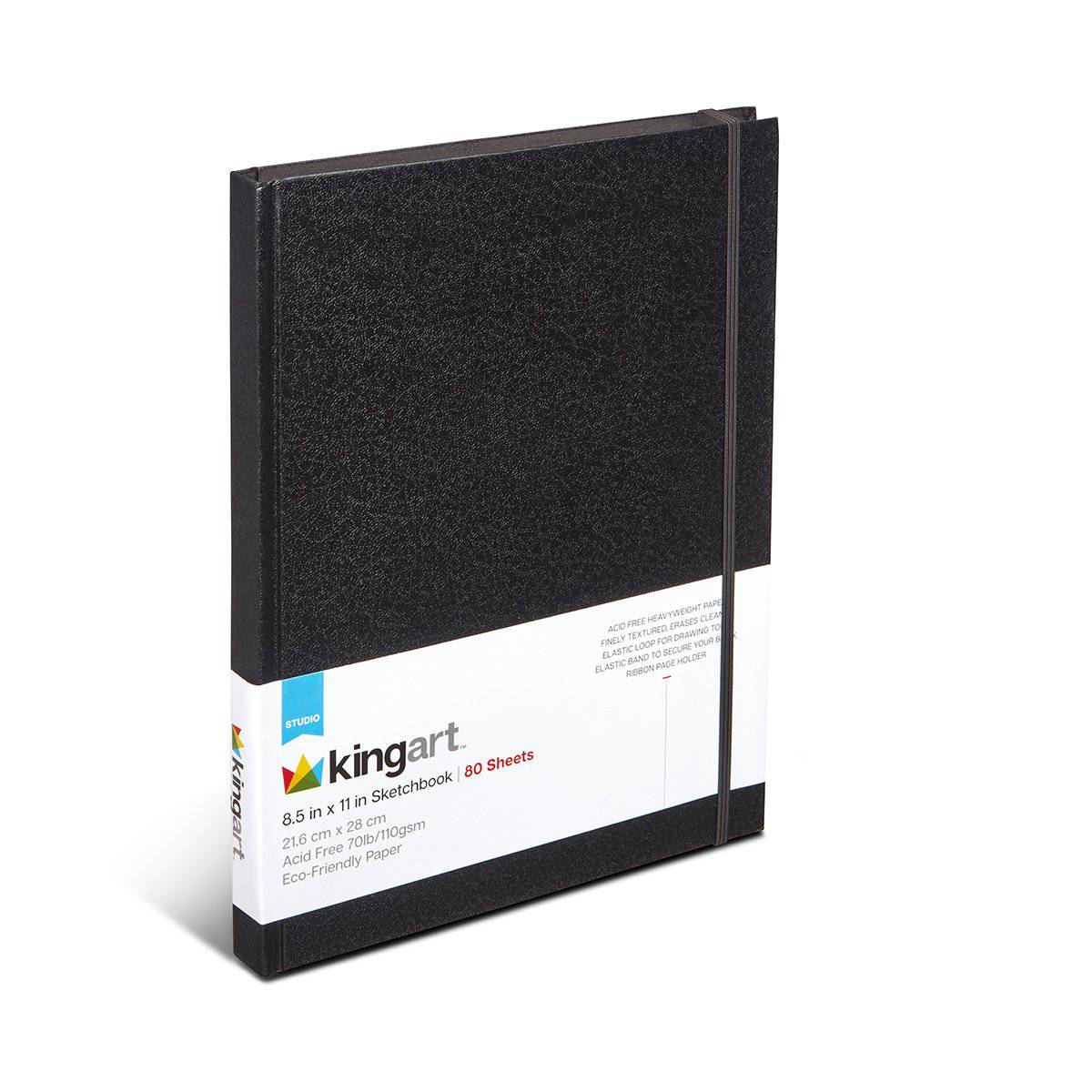 Hardcover Sketchbook 8.5x11 80 Pages from KINGART