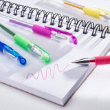 Gel Pens, Soft Grip, 50 Glitter Colors from KINGART