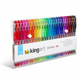 Gel Pens, Soft Grip, 50 Glitter Colors from KINGART