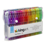 Gel Pens, Soft Grip, 80 Glitter Colors from KINGART