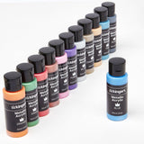 Acrylic Paint 12 Metallic Colors from KINGART