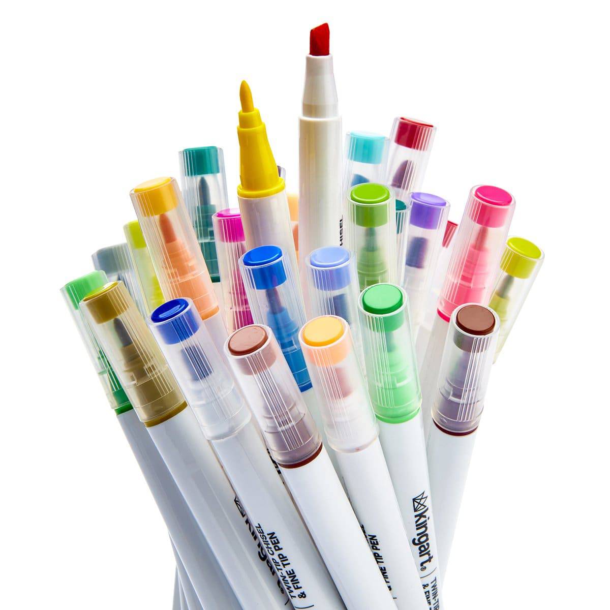 Twin-Tip™ Chisel & Fine Markers 36 Colors from KINGART
