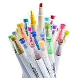 Twin-Tip™ Chisel & Fine Markers 36 Colors from KINGART