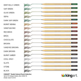 Colored Pencils 72 Colors from KINGART