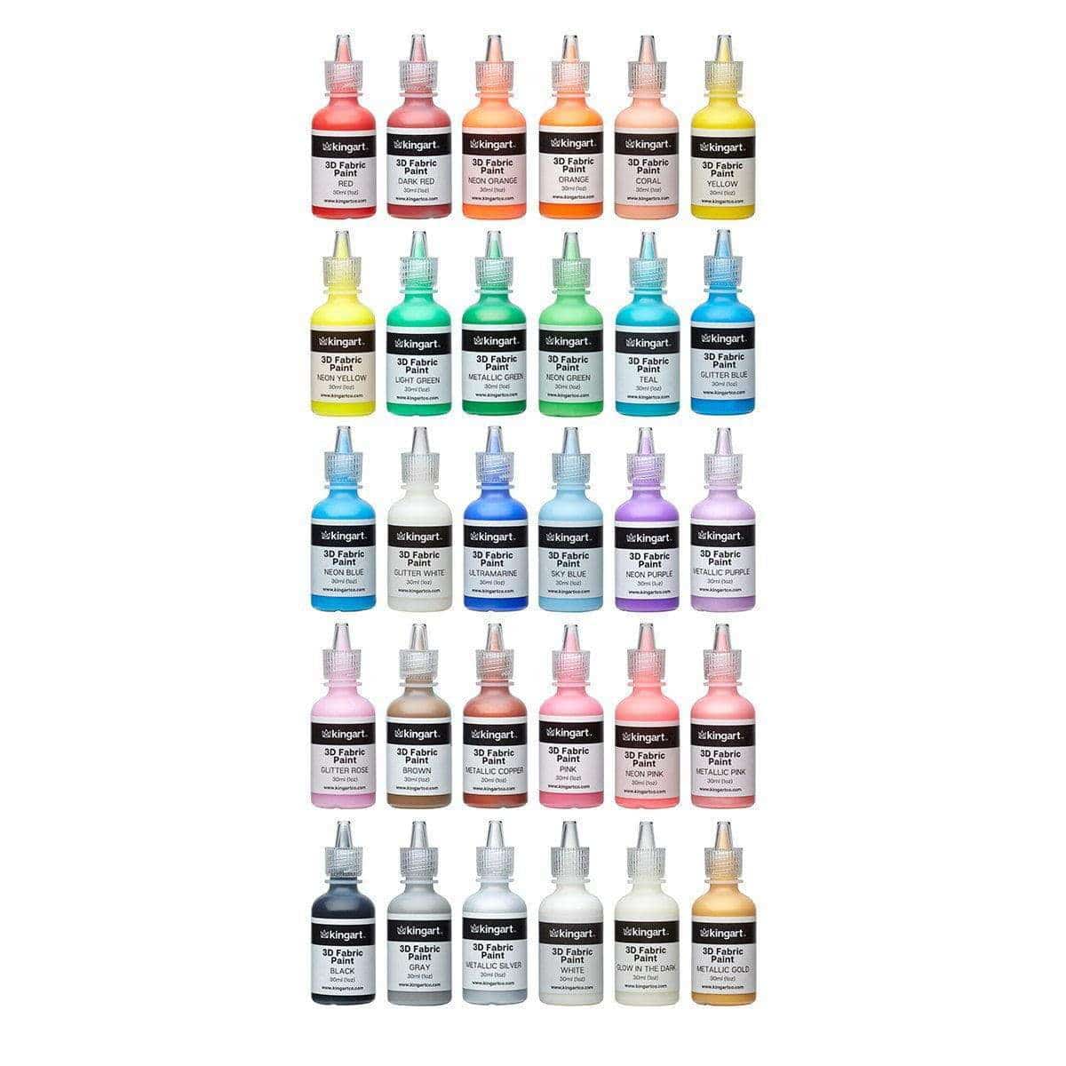 Fabric Paint 30 Colors from KINGART